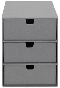 Szary organizer z 3 szufladkami Bigso Box of Sweden Ingrid