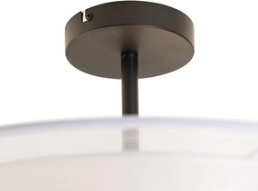 Nowoczesna lampa sufitowa biała 50 cm 3-światła - Drum Duo