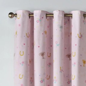 Kremowa zasłona dziecięca 2 szt. 168x183 cm Happy Horses – Catherine Lansfield