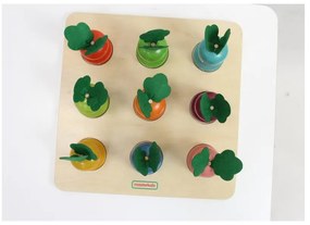 Masterkidz tablica edukacyjna warzywa nauka liczb i kolorów montessori