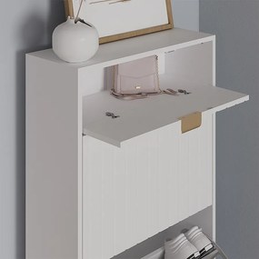 Szafka na buty biały 60x23.5x145 helge
