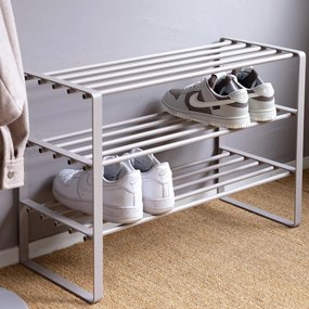 Szarobrązowa metalowa szafka na buty 70x48,5x29 cm Rex – Spinder Design