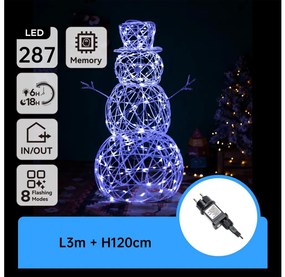 Aigostar - LED zewnętrzna dekoracja świąteczna 3,6W/31/230V 6500K 120cm IP44 bałwan