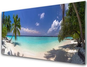 Panel Kuchenny Wakacyjny Brzeg Z Palmami