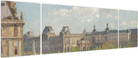 Obraz - Camille Pissarro, Place du Carrousel, Paris, reprodukcje (170x50 cm)