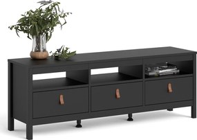 Szafka RTV z szufladami w kolorze czarny mat Madrid