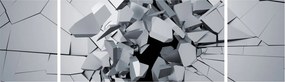 Obraz abstrakcja 3D (170x50 cm)