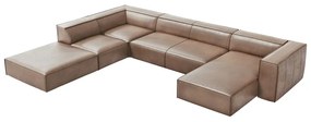 Jasnobrązowy skórzany narożnik (lewostronny) Madame – Windsor &amp; Co Sofas