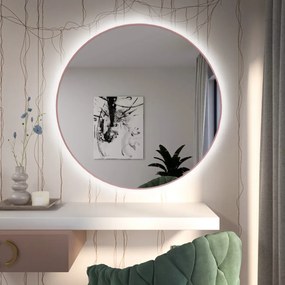 Lustro okrągłe ARTIS LED 50cm kolor ramki do wyboru BALTICA DESIGN