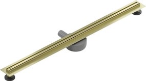 Mexen Flat 360° Slim odpływ liniowy obrotowy 100 cm, złoty szczotkowany - 1A41100