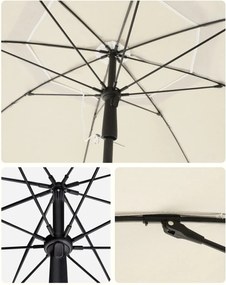 Parasol SOLARA, Ø160 cm, beżowa SongmicsHome