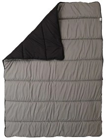 Całoroczna pikowana kołdra 140x200 cm z włókna pustego, czarna