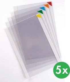Kieszonki samoprzylepne z narożnikiem magnetycznym, mix kolorów