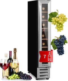 Klarstein Vinovilla 15cm 7 Butelek Winiarka do Zabudowy Srebrny