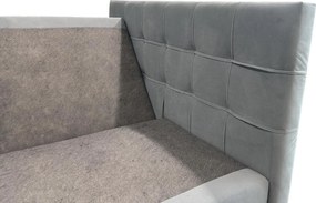 Tapicerowane łóżko boxspring DIRELIS TRINITY 160x200 cm szare Materac: Materac sprężynowy Bonell