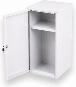 Szafka ubraniowa z schowkami zamykanymi 700 x 350 x 350 mm, zamek cylindryczny, niebieskie drzwi