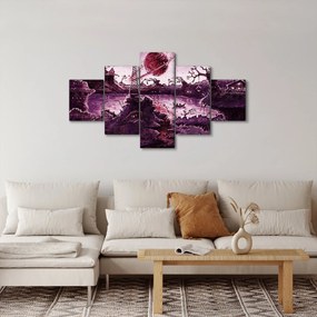 Obraz - Zaczarowana wioska (125x70 cm)