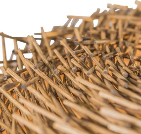 Rustykalna lampa wisząca brązowy rattan - Hatch 45