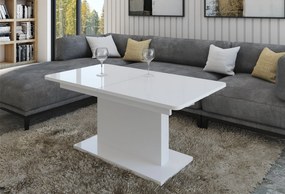Stół METRON 70 cm do Salonu Jadalni, Rozkładany, Prostokątny, Biały