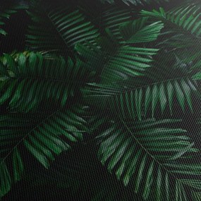 Obraz - Paprocie tropikalne (z zegarem) (90x30 cm)