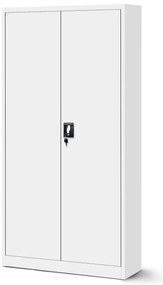 Zestaw 4x biurowa szafa metalowa na akta JAN, 900 x 1850 x 400 mm, biała