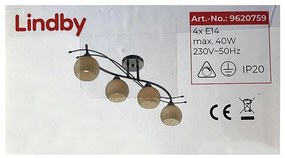 Lindby - Oświetlenie punktowe LEANDA 4xE14/40W/230V