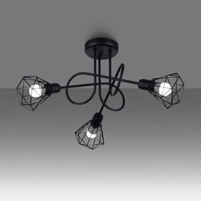 Żyrandol ARTEMIS 3S czarny SOLLUX  LIGHTING