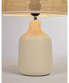 Kremowa/w naturalnym kolorze lampa stołowa ceramiczna (wysokość 46 cm) Erna – Kave Home