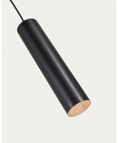 Czarna lampa wisząca z metalowym kloszem ø 8 cm Maude – Kave Home