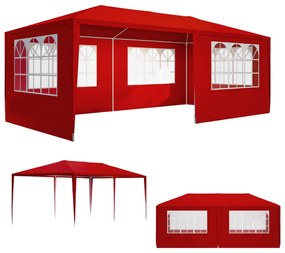 Jurhan Namiot imprezowy NEAPOL, 3x6m, czerwona