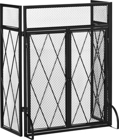 HOMCOM parawan kominkowy 120 cm x 11,5 cm x 79 cm
