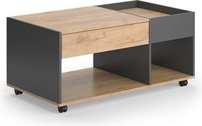 Stolik kawowy złoty dąb power/antracyt 110x60x49.5 maik