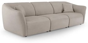 Beżowa sofa z materiału bouclé 292 cm Tokyo – Cosmopolitan Design