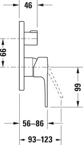Duravit B.1 Mieszacz wannowy