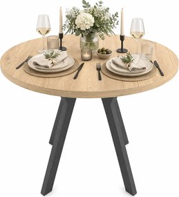 Rozkładany okrągły stół dąb artisan  N3-E87