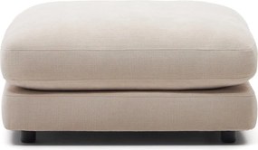 Beżowy podnóżek z tkaniny szenilowej Gala – Kave Home