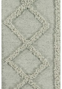 Jasnozielony bawełniany dywan tkany ręcznie odpowiedni do prania 120x160 cm Tribu Olive – Lorena Canals