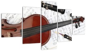 Obraz - Instrumenty muzyczne (125x70 cm)