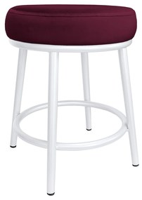 Taboret Ben noga metalowa biała MG02