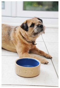Kamionkowa miska dla psa Mason Cash Cane Blue Dog, ø 18 cm