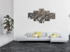 Obraz - Stado antylop gnu (125x70 cm)
