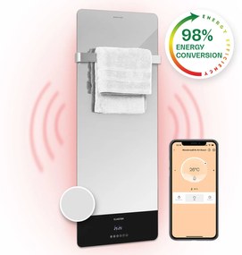 Klarstein Hot Spot Crystal Reflect Smart Panel grzewczy na podczerwień