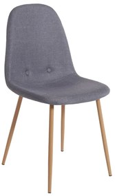 Zestaw 2 jasnoszarych krzeseł Bonami Essentials Lissy