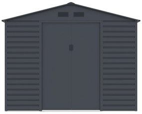 Schowek ogrodowy z metalu/ocynkowanej stali - Antracytowy - 8,94 m² - ADELMO