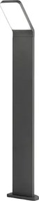 Słupek ogrodowy LED Path - 12 W, IP65, 1050 lm, wys. 60 cm, 3000 K, malowany aluminium, słupek zewnętrzny, antracytowy - Perenz