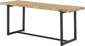 Rattanowa ławka ogrodowa w naturalnym kolorze Adilly – Bloomingville