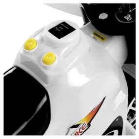 Motor na akumulator trójkołowy biały bjx-88