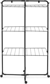 Suszarka na pranie w kolorze matowej czerni 23 m HangOn Tower – Brabantia