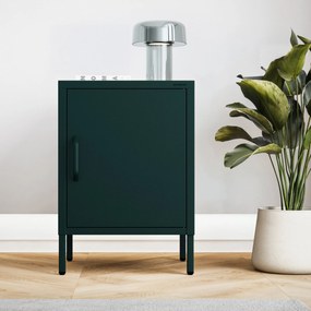Szafka nocna metalowa butelkowa zieleń Modern MIA, 424 x 595 x 400 mm