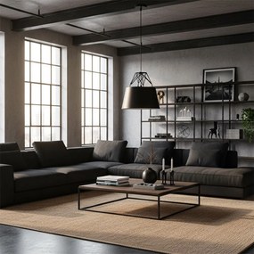 Lampa Sufitowa Wisząca Metalowa APP422-1CP Czarna